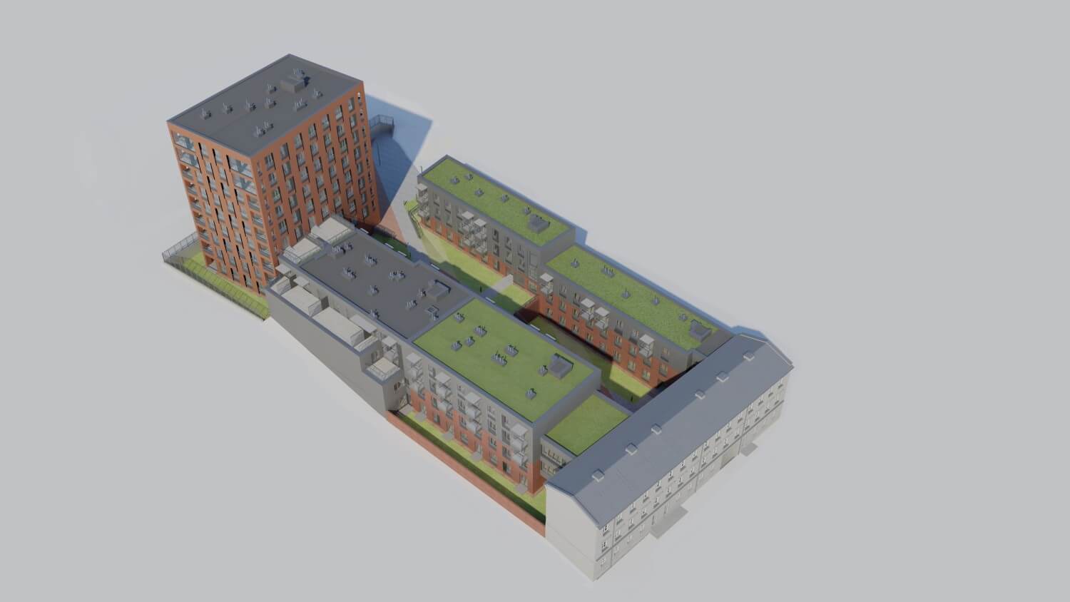 Rzut wszystkich budynków